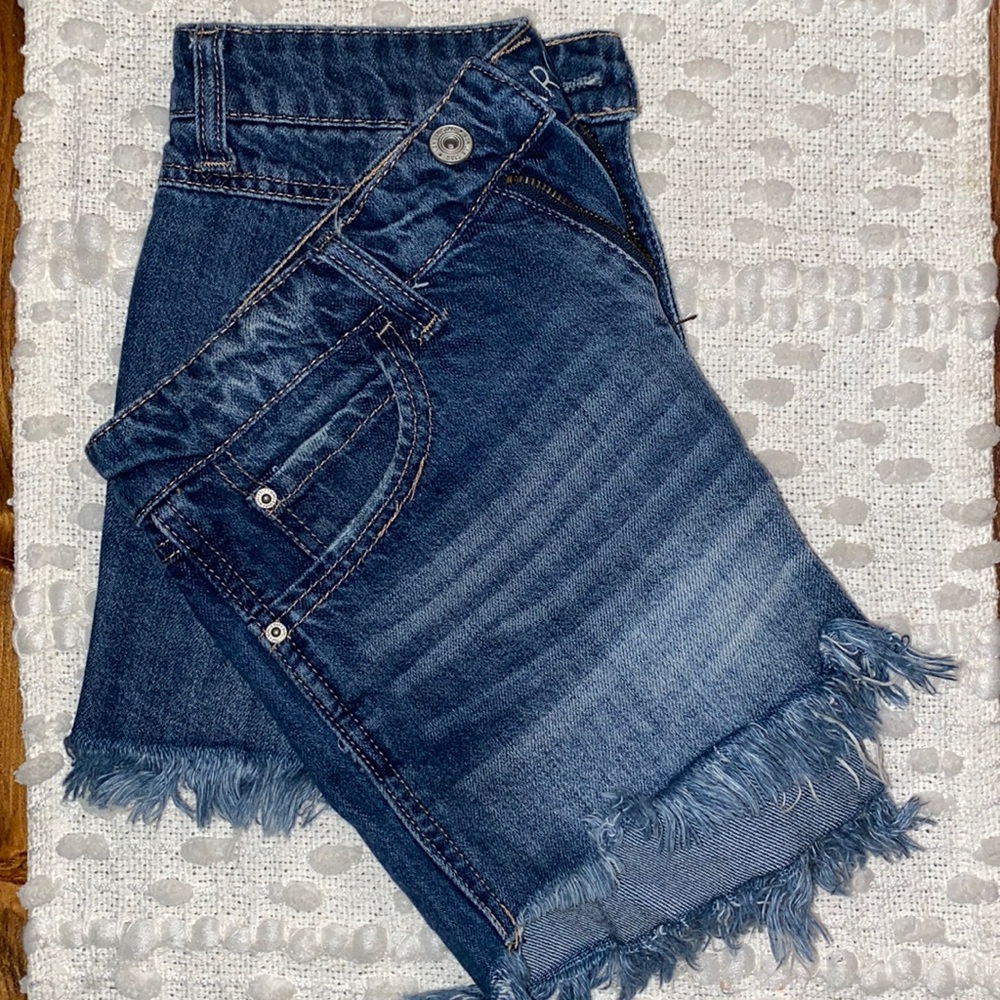 Frayed Denim Short